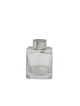 65. Difusor 100 ML TAPA PLATEADO CUADRADA